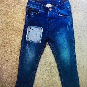 Kids Blue Jeans with Patch